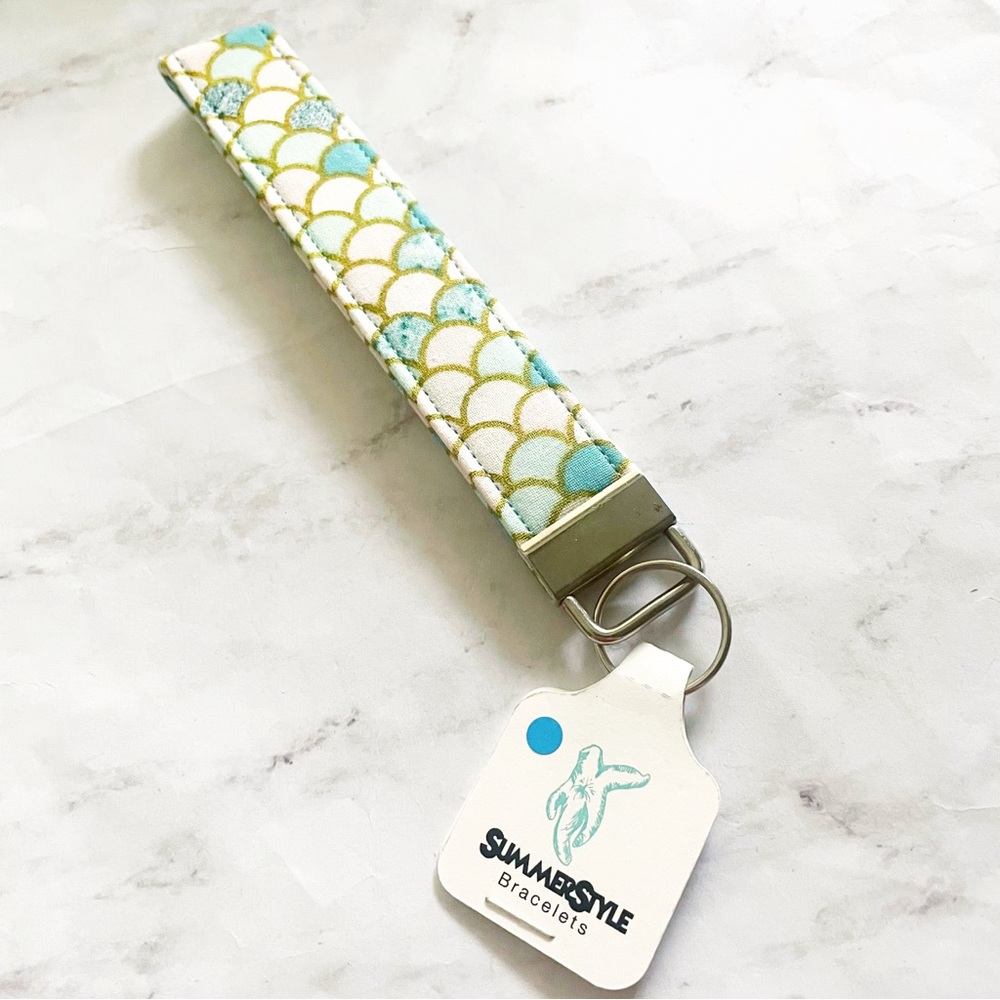 Mermaid Scales Wristlet Keychain